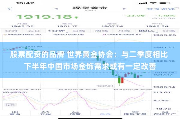 股票配资的品牌 世界黄金协会：与二季度相比 下半年中国市场金饰需求或有一定改善