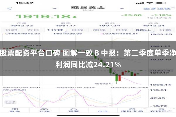 股票配资平台口碑 图解一致Ｂ中报：第二季度单季净利润同比减24.21%