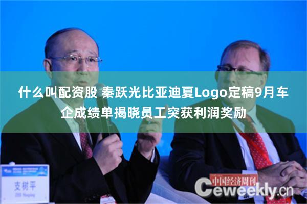 什么叫配资股 秦跃光比亚迪夏Logo定稿9月车企成绩单揭晓员工突获利润奖励